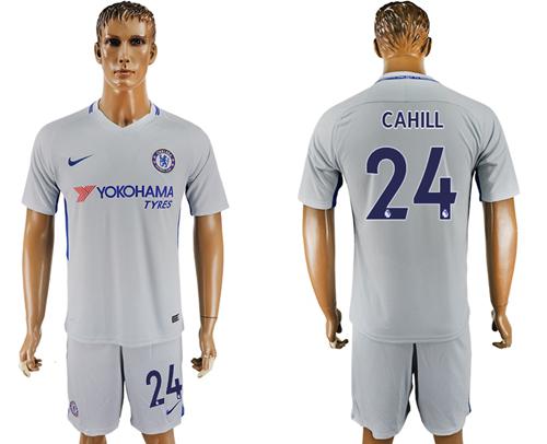 Chelsea #24 Cahill Sec Away Soccer Club Jersey
